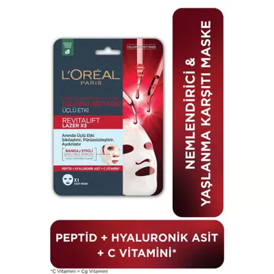 L'Oréal Paris Loreal Paris Revitalift Lazer X3 Yaşlanma Karşıtı Maske