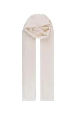 Silk and Cashmere Beyaz Larissa Saf Kaşmir Şal