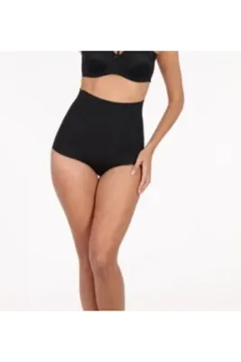 Jassmines Fashion YÜKSEL BEL KORSELİ DİKİŞSİZ KÜLOT (SİYAH)