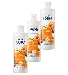Avon Care Kayısı ve Shea Özü Şampuan ve Saç Kremi 700 ml Üçlü Set