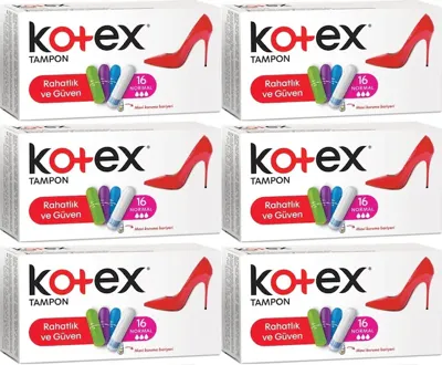 Kotex Tampon Normal 96 Lı Set (6PK*16)