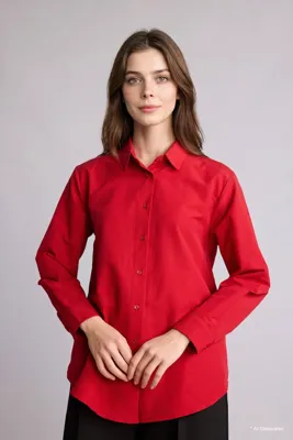 Defacto Relaxed Fit Uzun kollu Poplin Tunik