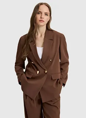 Pierre Cardin Kahverengi Kadın Ceket DONY-C