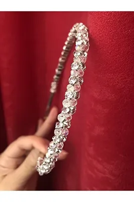 ecrin tuhafiye hobi Kristal Işlemeli Gelin Nişan Kına Nikah Tacı