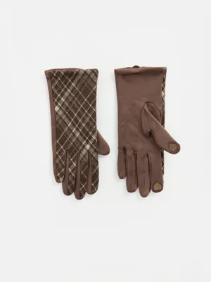 LCW ACCESSORIES Ekose Desenli Kadın Polar Eldiven