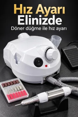 Toyigoo Elektrikli Tırnak Şekillendirme Seti Kablolu El Aparatlı - Lisinya