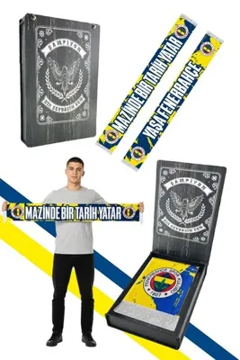 Fenerbahçe UNISEX MAZİNDE BİR TARİH YATAR ŞAL LAZER KUTU HEDİYELİ