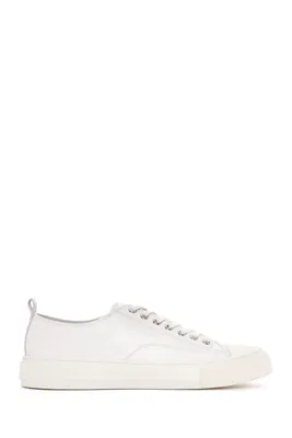 Derimod Erkek Beyaz Bağcıklı Deri Sneaker
