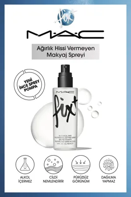 MAC Fıx Original Çok Yönlü Makyaj Spreyi Cildi Hazırlar & Sabitler 100 ml