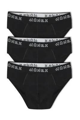 HNX 3'lü Pamuklu Beli Lastikli Erkek Slip Külot