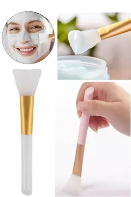 zeixpow 1 Adet Beyaz Silikon Maske Sürme Fırçası