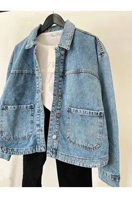 Ekim Store Büyük Cepli Denim Ceket