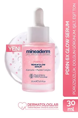 Mineaderm PDRN 6X Renew Glow Serum 30 ml - Vegan PDRN, Peptit Kompleksi ve Adenozin