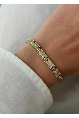 KİLİGİSTANBUL KARARMAYAN 14K ALTIN GÖRÜNÜMLÜ PREMİUM NOKTALAR BİLEKLİK 16+2 CM
