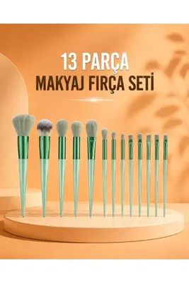 Melonika 13 Parça Makyaj Fırça Seti Far Fırçası Allık Fırçası Yumuşak Uçlu aby
