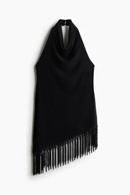 H&M Püsküllü ve Boyundan Askılı Üst