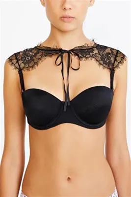Penti Siyah Lace Shoulder Sütyen Askısı
