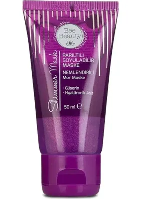 Bee Beauty Parıltılı Soyulabilir Maske Nemlendirici Mor 50ML