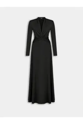 Nocturne Drapeli Maxi Elbise
