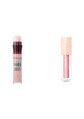 Trendexa New York Instant Anti Age Eraser Kapatıcı- 05 Brighten & Maybelline New York Lifter Gloss Nemlendirici Dudak Parlatıcısı - 004 Silk