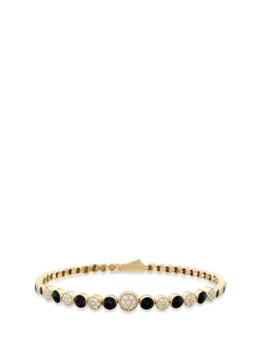 RITA Fine Jewelry Diamond Enamel Tapered Kadın Altın Bileklik