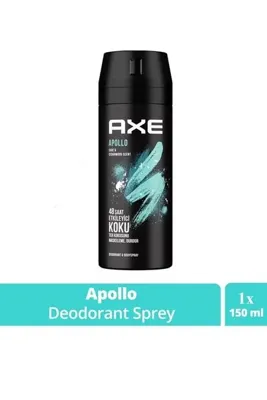 OEM Axe Erkek Sprey Deodorant Apollo 48 Saat Etkileyici Koku Vücut Spreyi 150 ml