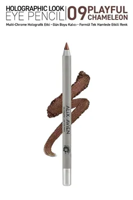 Alix Avien Suya Dayanıklı Kalıcı Holografik Işıltılı Göz Kalemi - Holographic Eye Pencil 09 Playfull Chameleon