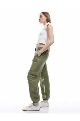 Koton Kargo Cepli Düğmeli Lastikli Paça Jogger Pantolon