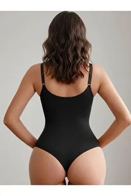 MİSTİRİK Mimola Model 3 Bölge Etkili ÖrmeKumaş Yapılı String Body Siyah Renk042