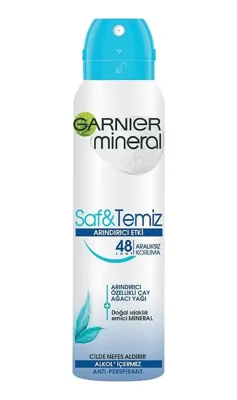 Garnier Mineral Deodorant Saf ve Temiz Sprey Kadın 150 ml