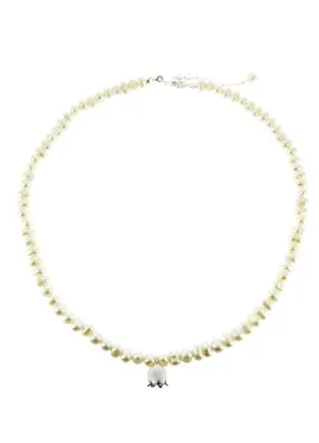 Ezra Baghaki Jewellery Müge Çiçekli 925 Ayar Gümüş Kadın İnci Kolye