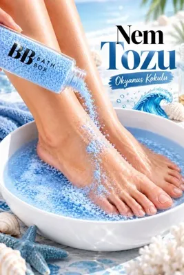bath box Okyanus Manikür, Pedikür, Banyo Tuzu,köpüren Banyo Tozu, Ayak Spa Tuzu 100 gr