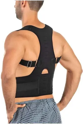 Ankaflex Unisex Duruş Düzeltici Manyetik Kamburluk Önleyici Bel Sırt Omuz Destekleyici Dik Duruş Korsesi