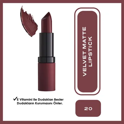 Golden Rose Velvet Matte Lipstick Ruj No:20