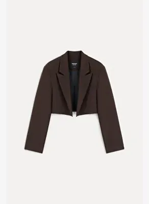 Vatkalı Crop blazer ceket