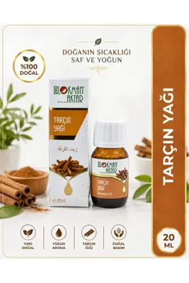 Genel Markalar Tarçın Yağı 20 ml – Saç Bakım, Cilt Bakım, Vücut Masaj ve Buhurdanlık İçin Aromatik Bakım Yağı