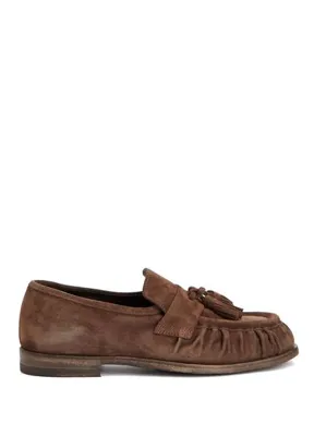 Officine Creative Kahverengi Kadın Süet Loafer