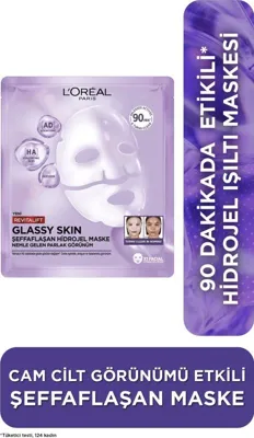 L'Oréal Paris Loreal Paris Revitalift Glassy Skin Cam Cilt Görünümü Etkili Şeffaflaşan Işıltı ve Nem Veren Hidrojel, 1 Adet
