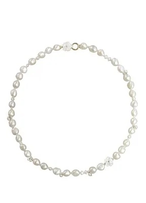 Alegoria Jewellery Cleito Matmazel Beyaz İnci 24 Ayar Altın Kaplama 925 Ayar Gümüş Kadın Kolye