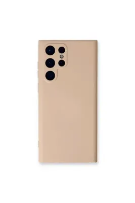 YUZEM Samsung Galaxy S24 Ultra Kılıf Nano içi Kadife Silikon - Pudra