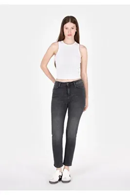 Colins Slim Fit Kadın Siyah Jean Pantolon