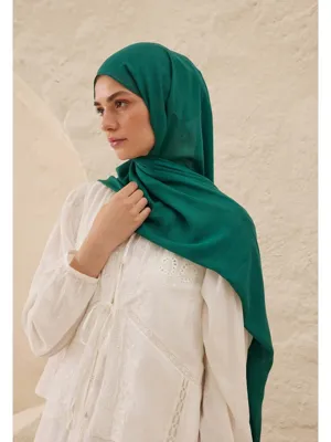 Fresh Scarfs Rami Viskon Şal Koyu Yeşil