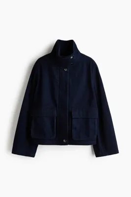 H&M Boru Yakalı Gabardin Ceket