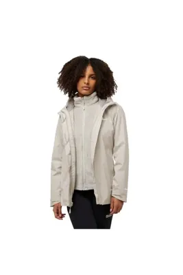 Jack Wolfskin Rotwand 3in1 Kadın Bej Outdoor Ceketi KADIN OUTDOOR CEKETİ A60333