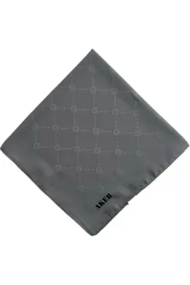 Aker Monogram Eşarp - Koyu Gri 973