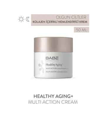 Babe Laboratorios Babe Healthyaging+ Multi Action Cream 50ml - Besleyici Yüz Bakım Kremi