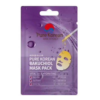PURE KOREAN Bakuchiol Kağıt Yüz Maskesi 27 ml