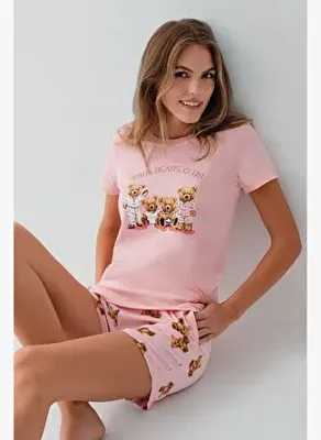 Rolypoly Kadın Pembe Şort Takım