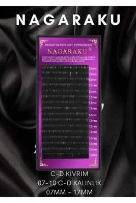 Genel Markalar NAGARAKU İPEK KİRPİK C KIVRIM 0.07 KALINLIK - 10MM PREMİUM EYELASH