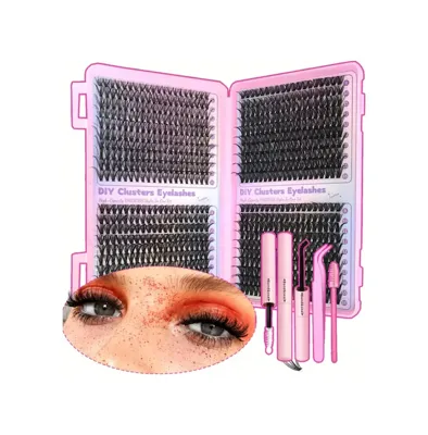 Zümrüt Oyuncakstore Takma Kirpik Seti 800 Adet Kirpik Cımbız,güçlü Yapıştırıcı,sabitleyici,uygulama Fırçası